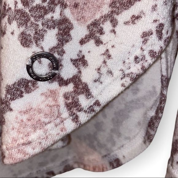 CALVIN KLEIN Snakeskin Print Cowl Neck Sweatshirt - Picture 5 of 9